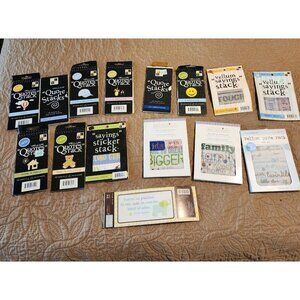 Scrapbook bundle 15 books of vellum sayings Baby boy Travel Family School